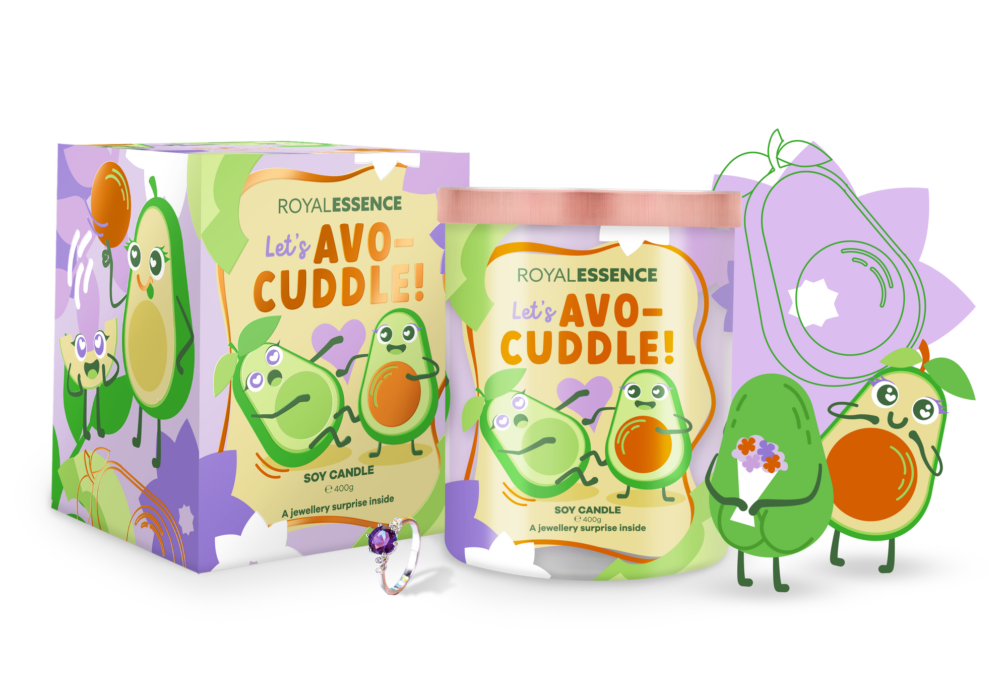 Let's Avo-cuddle (Candle)