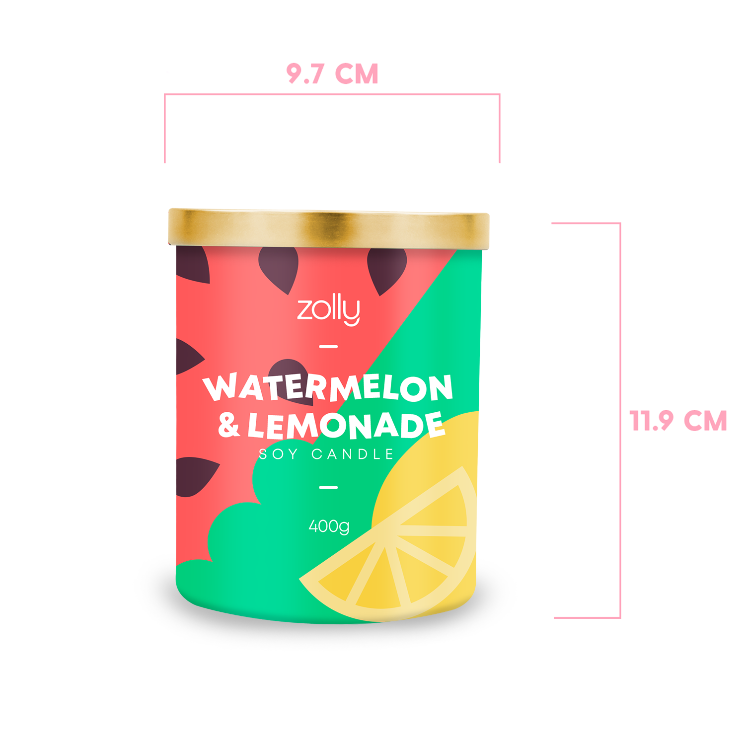 Watermelon & Lemonade Candle 400g