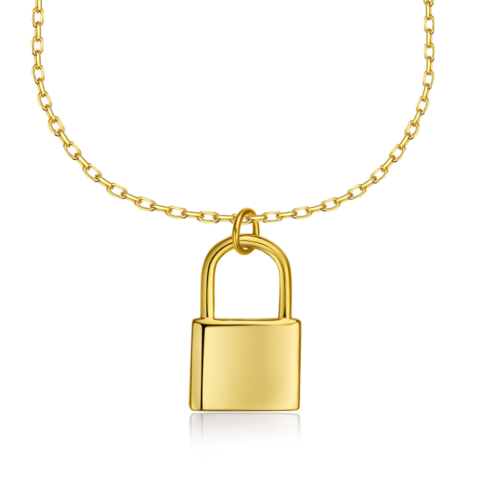 Gold Vermeil Necklace - GOLDEN LOCK